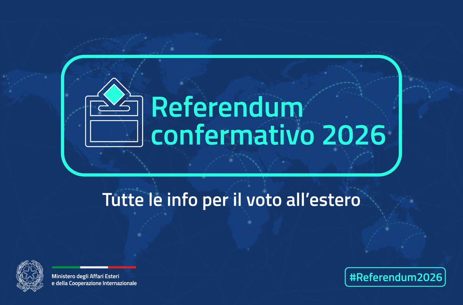 Referendum Costituzionale confermativo – 22 e 23 marzo 2026